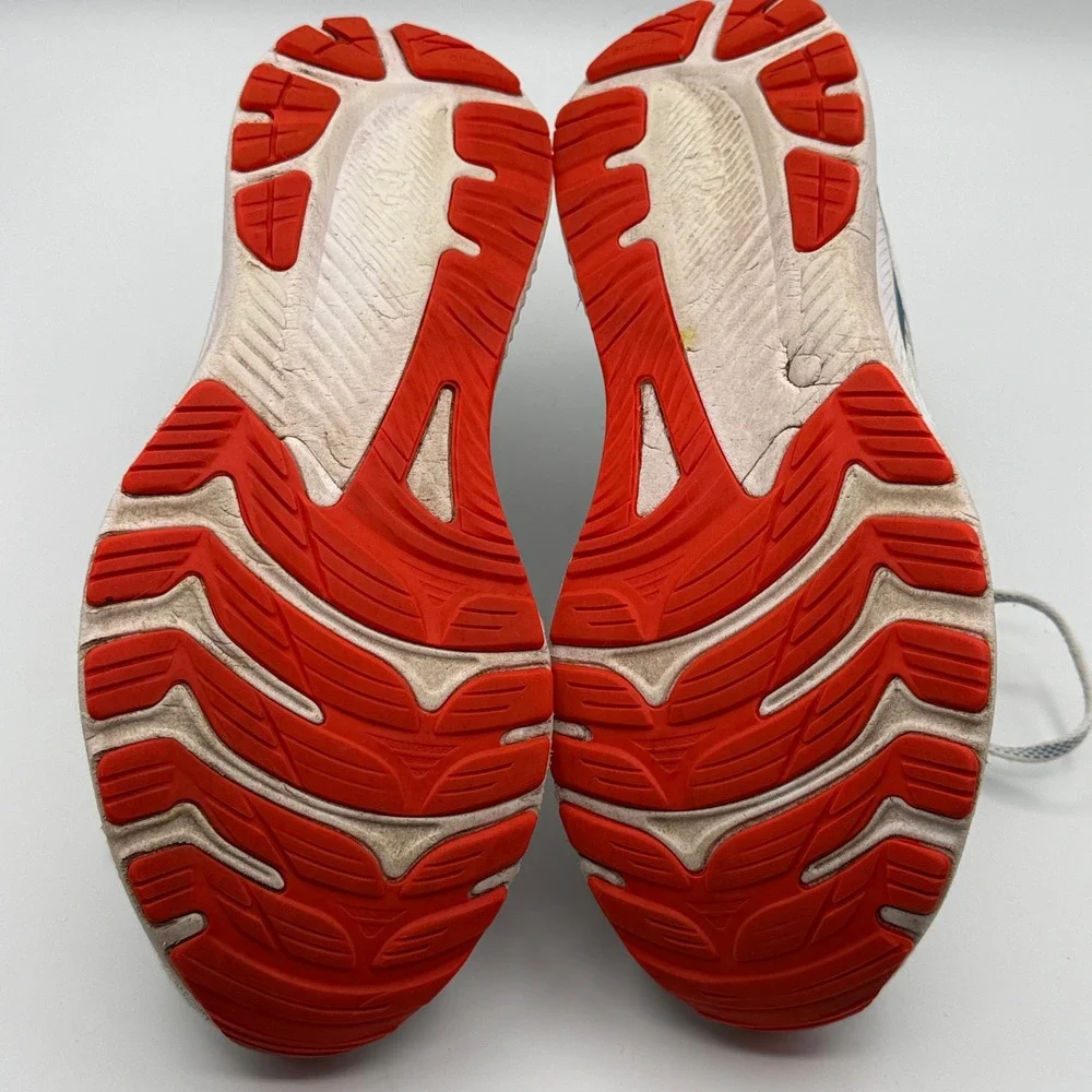 ASICS Gel-Kayano 29 Running Shoes Mens 10.5 White Blue Orange Stability Sneakers